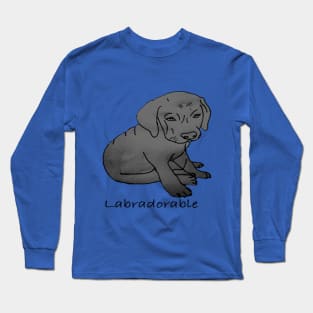 Black Labradorable Long Sleeve T-Shirt